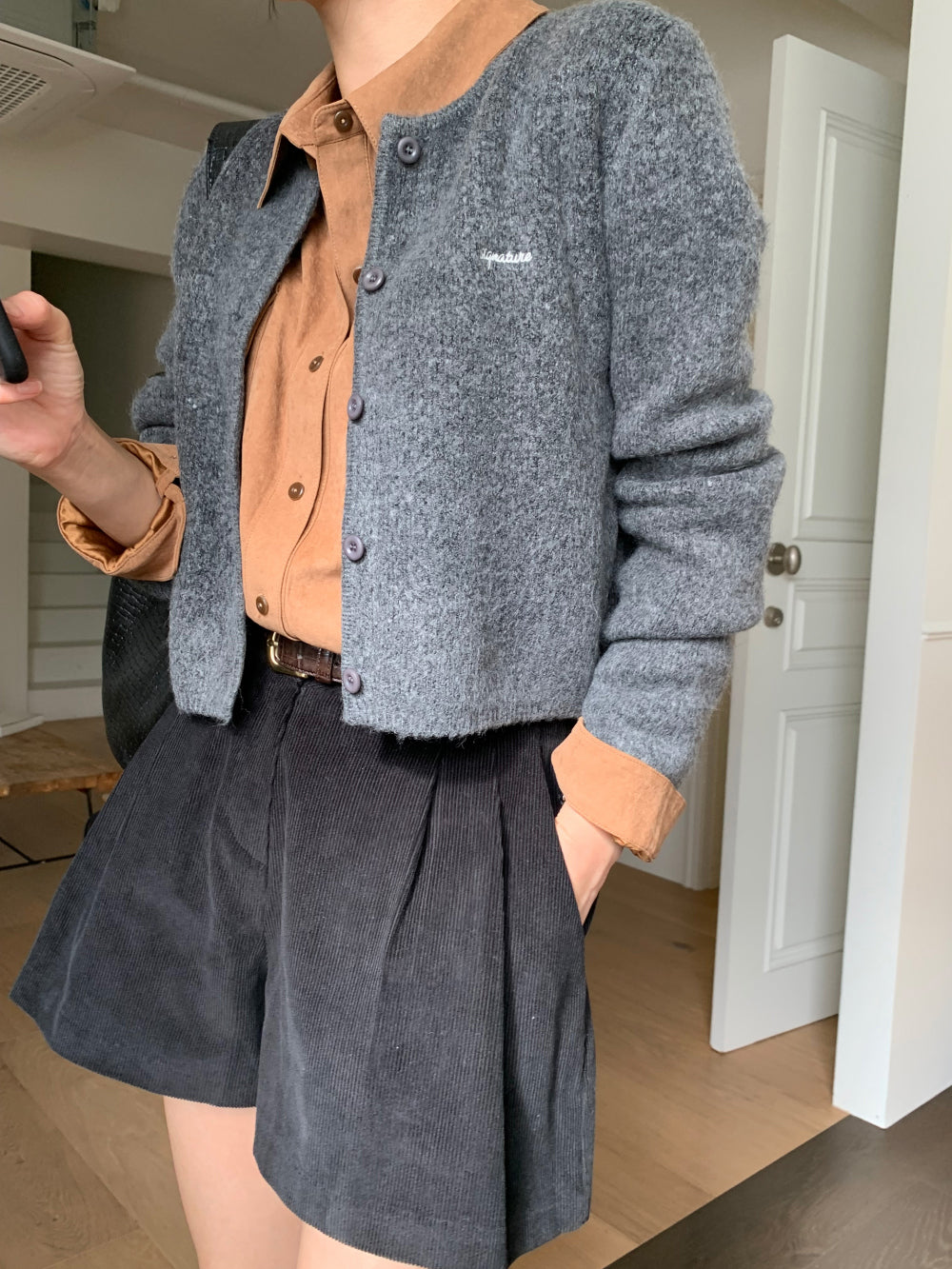 Picaboo corduroy shorts-2col