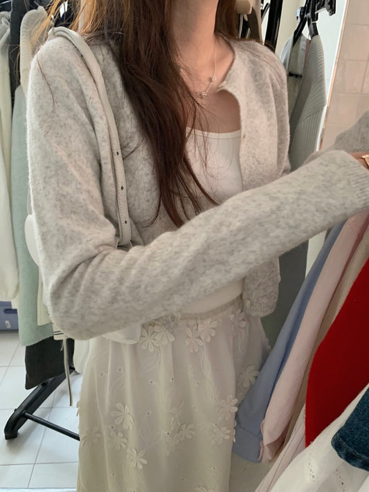 Elvin crop cardigan-4col