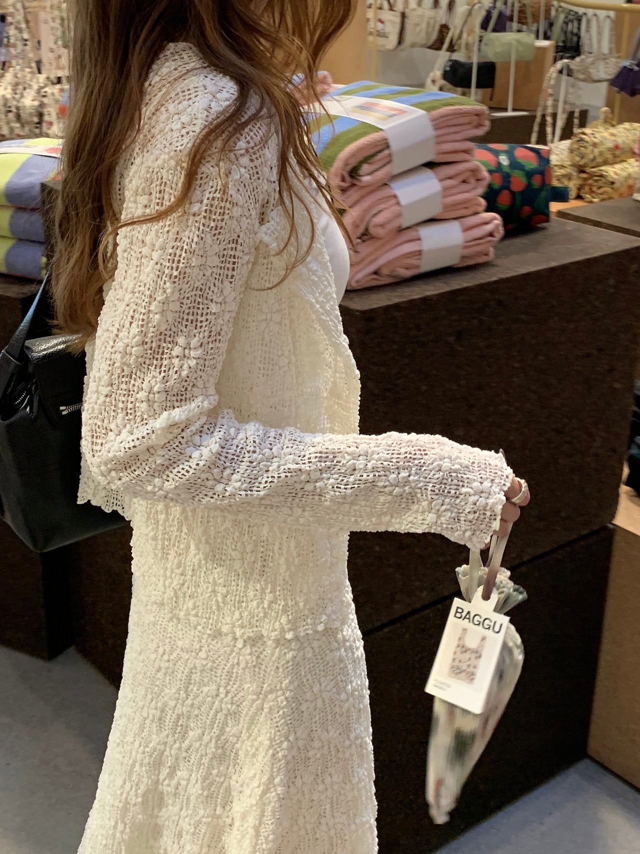 Flora textured cardigan