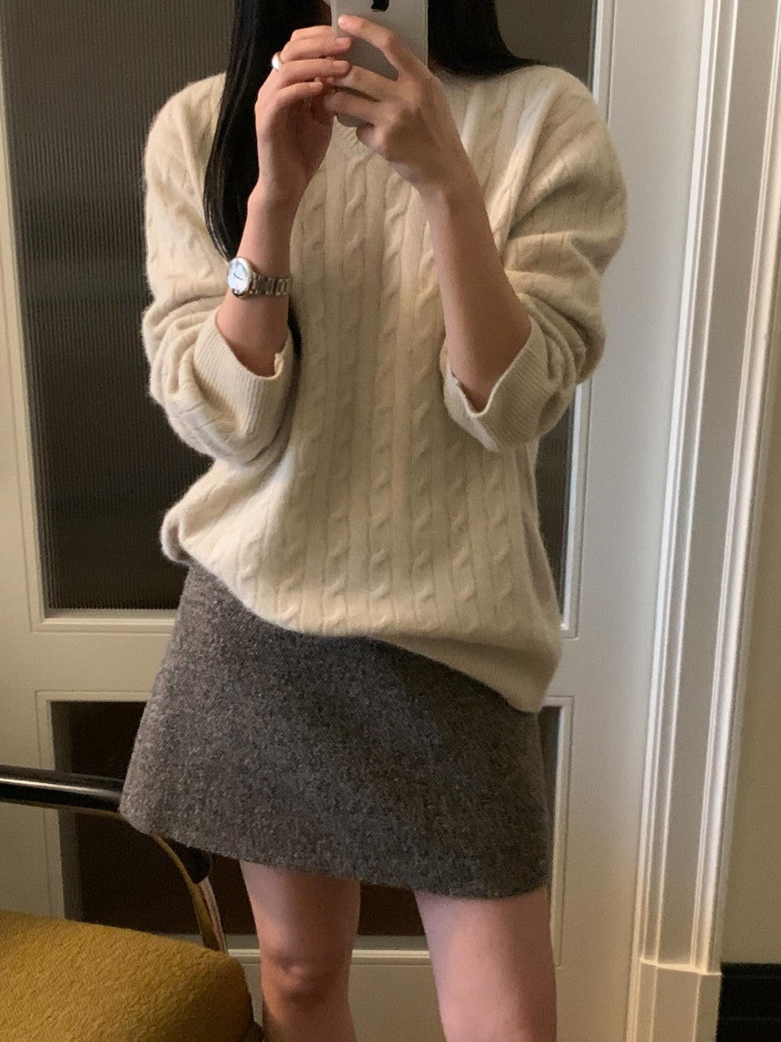 Marong cable knit-4col