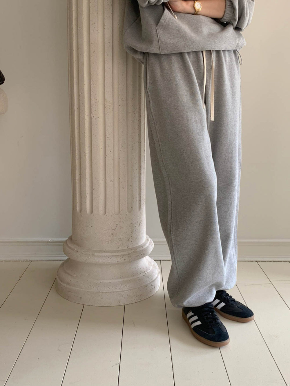 How hood mtm&jogger pants-2col