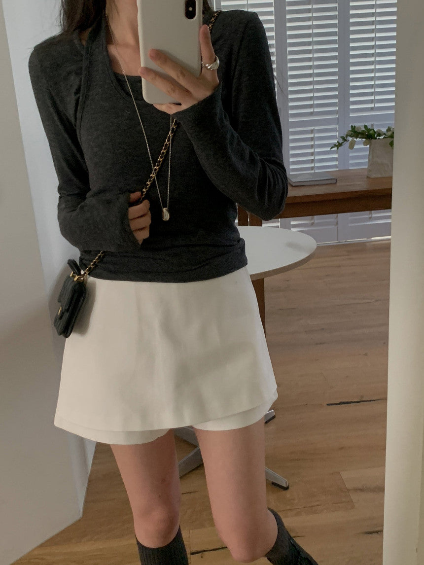 Curi skirt pants-2col