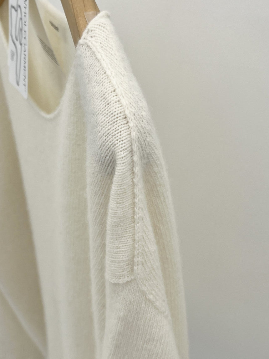 Elin cashmere wholega boat neck knit-4col