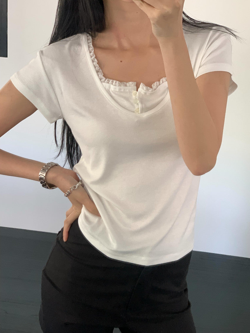 romi lace T-5col