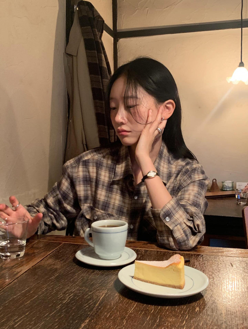 Jade check shirt-3col