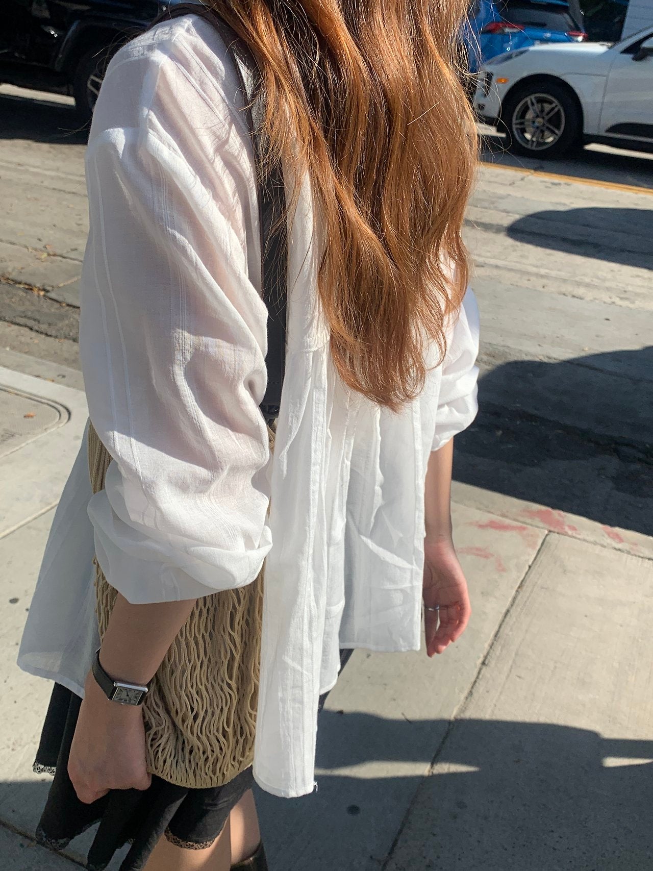 Arel V-neck string blouse