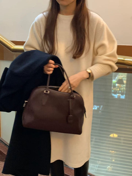 Ounce volume sleeve knit onepiece-3col