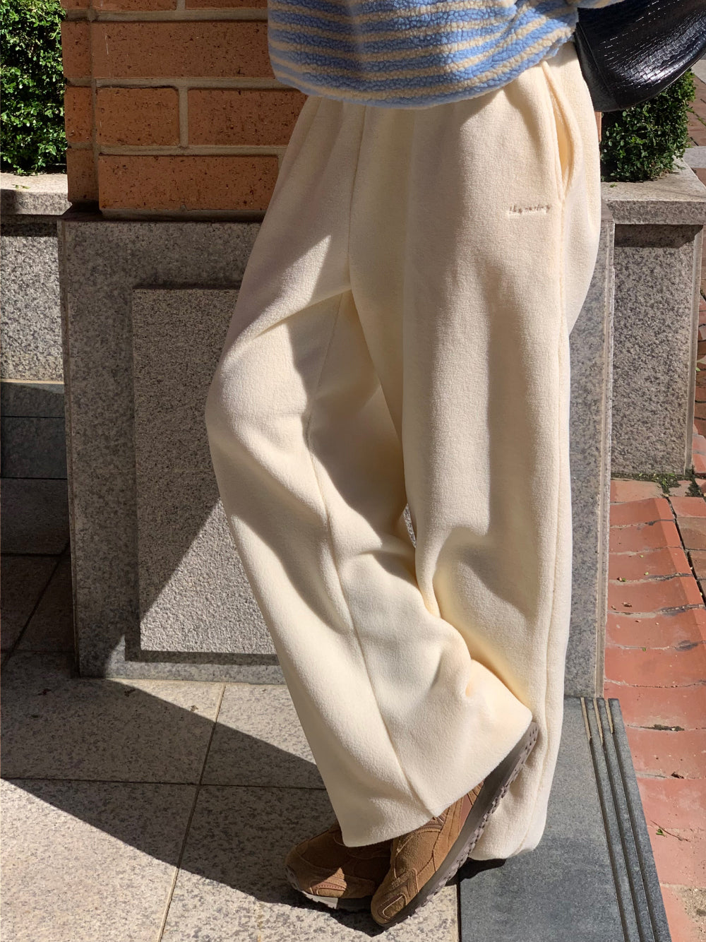 mix fleece pants-4col