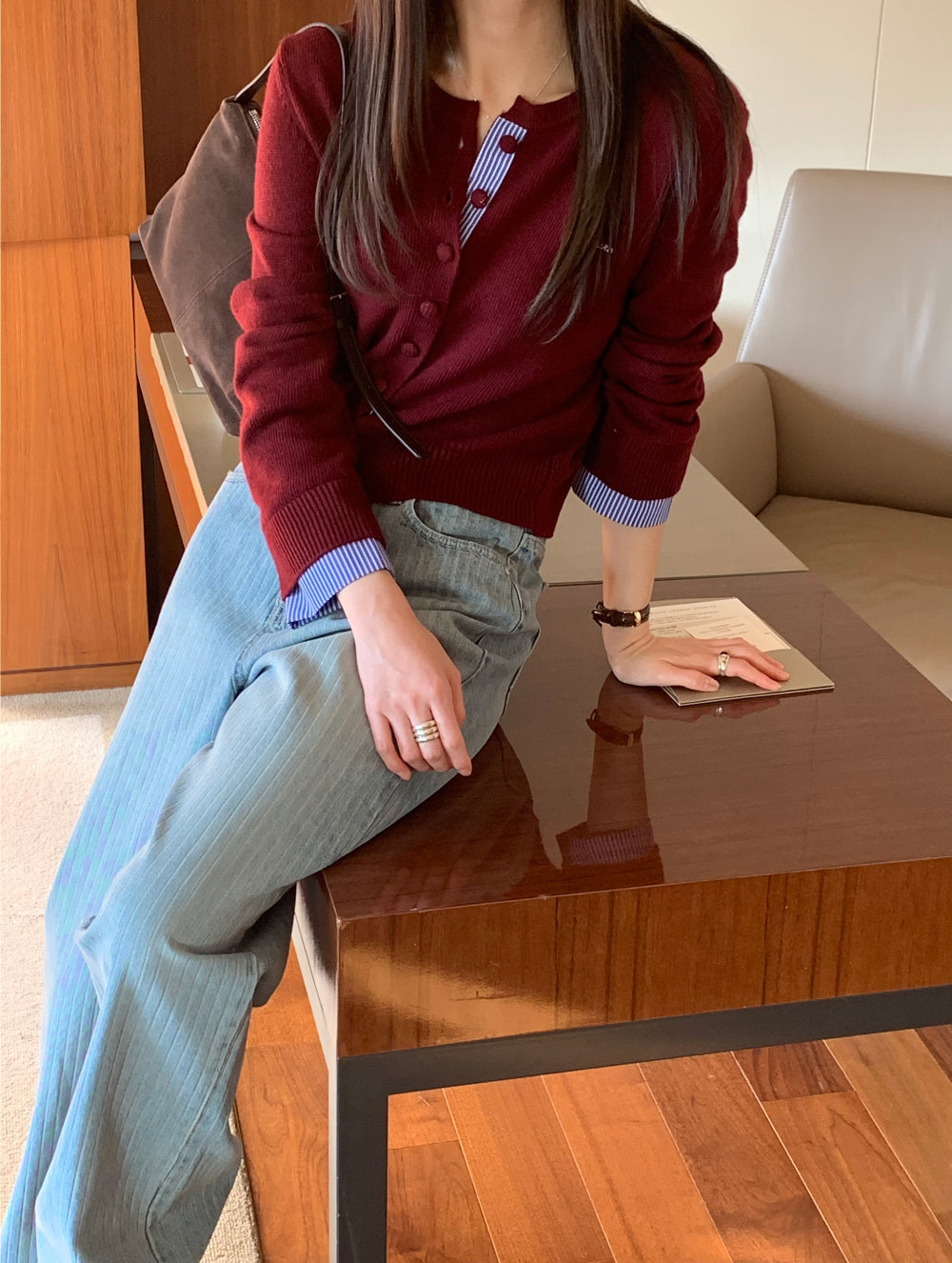 ami s.t cardigan-3col