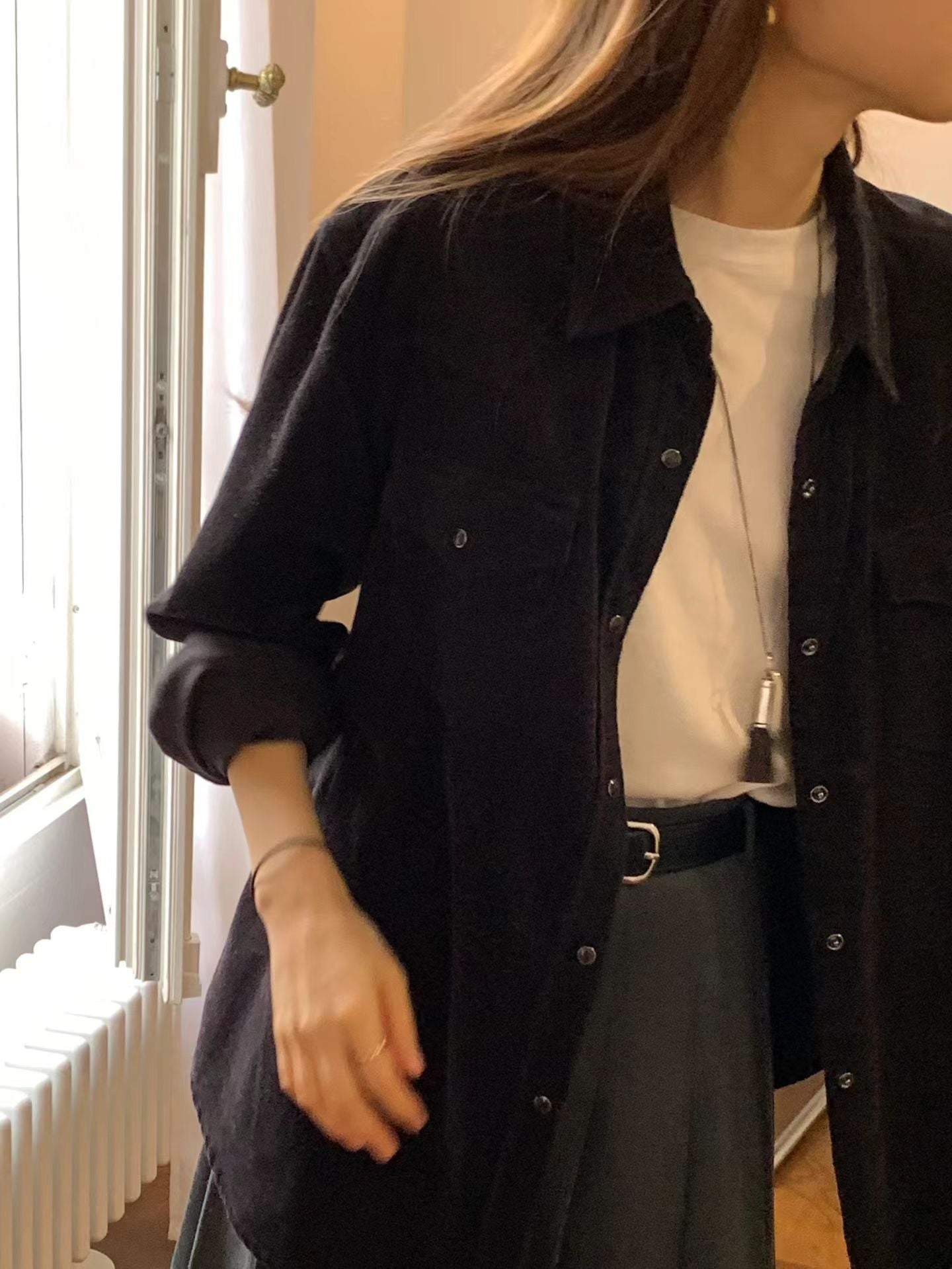 Ounce hey pleats skirt-2col