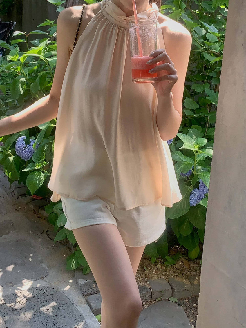 Kayleigh halter sleeveless-3col