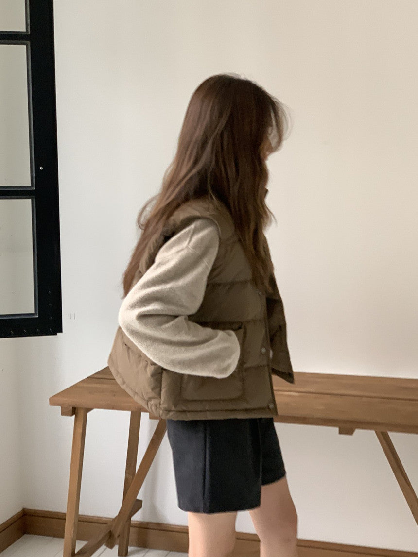 Bloom duckdown vest-3col