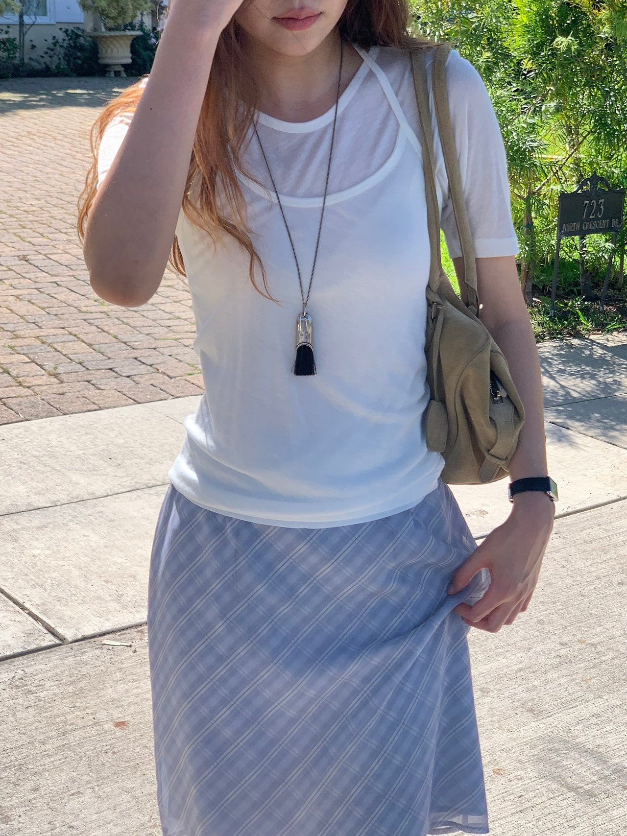 Nuel layered sleeveless&sleeve T set-3col