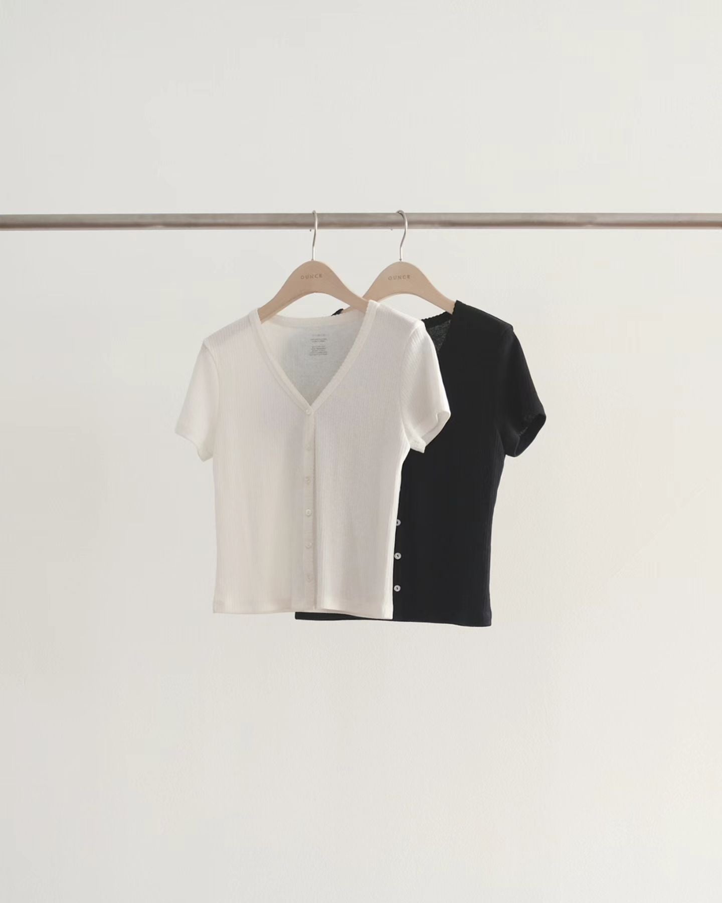 Ounce mild half cardigan-2col