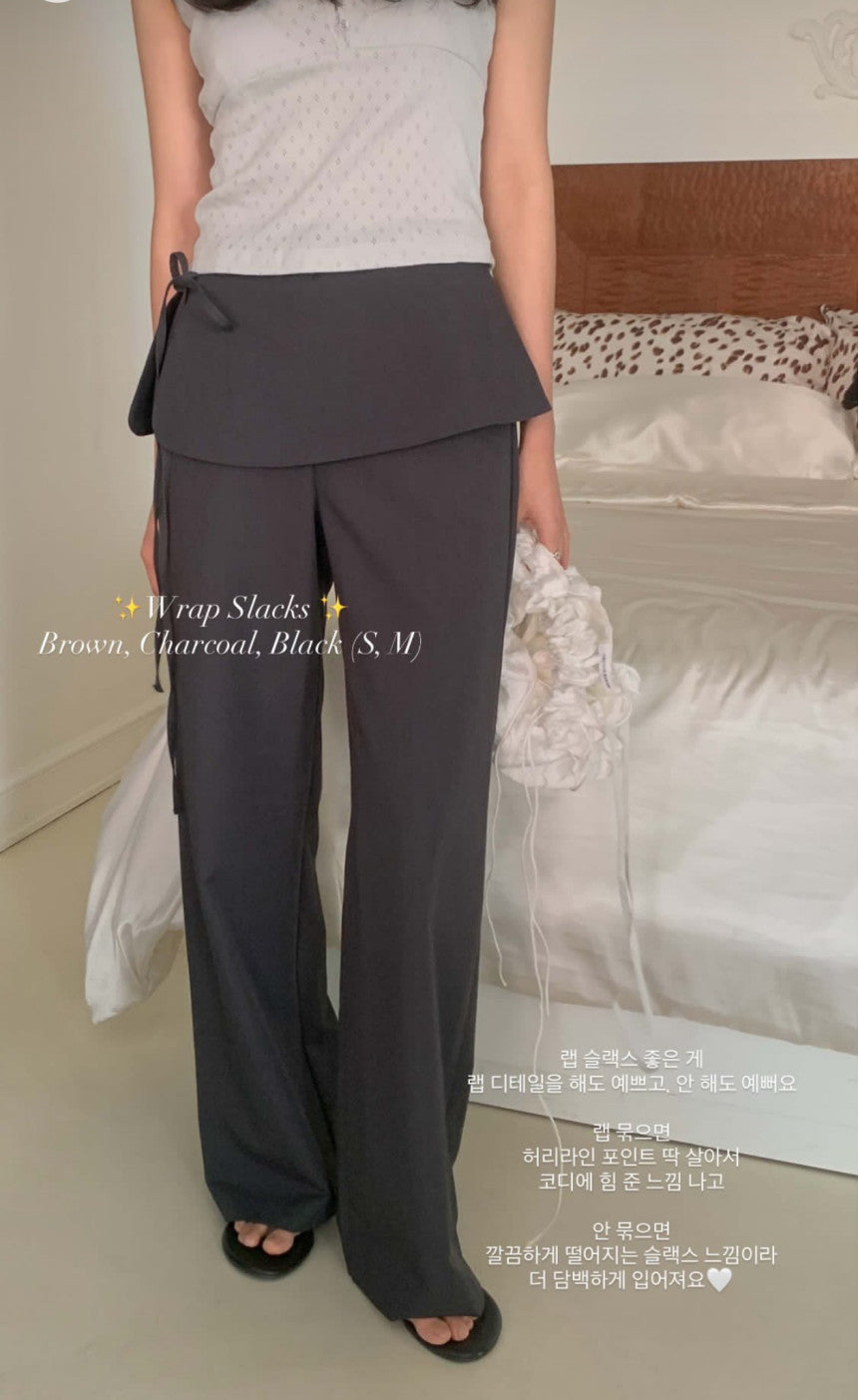 wrap slacks set-3col