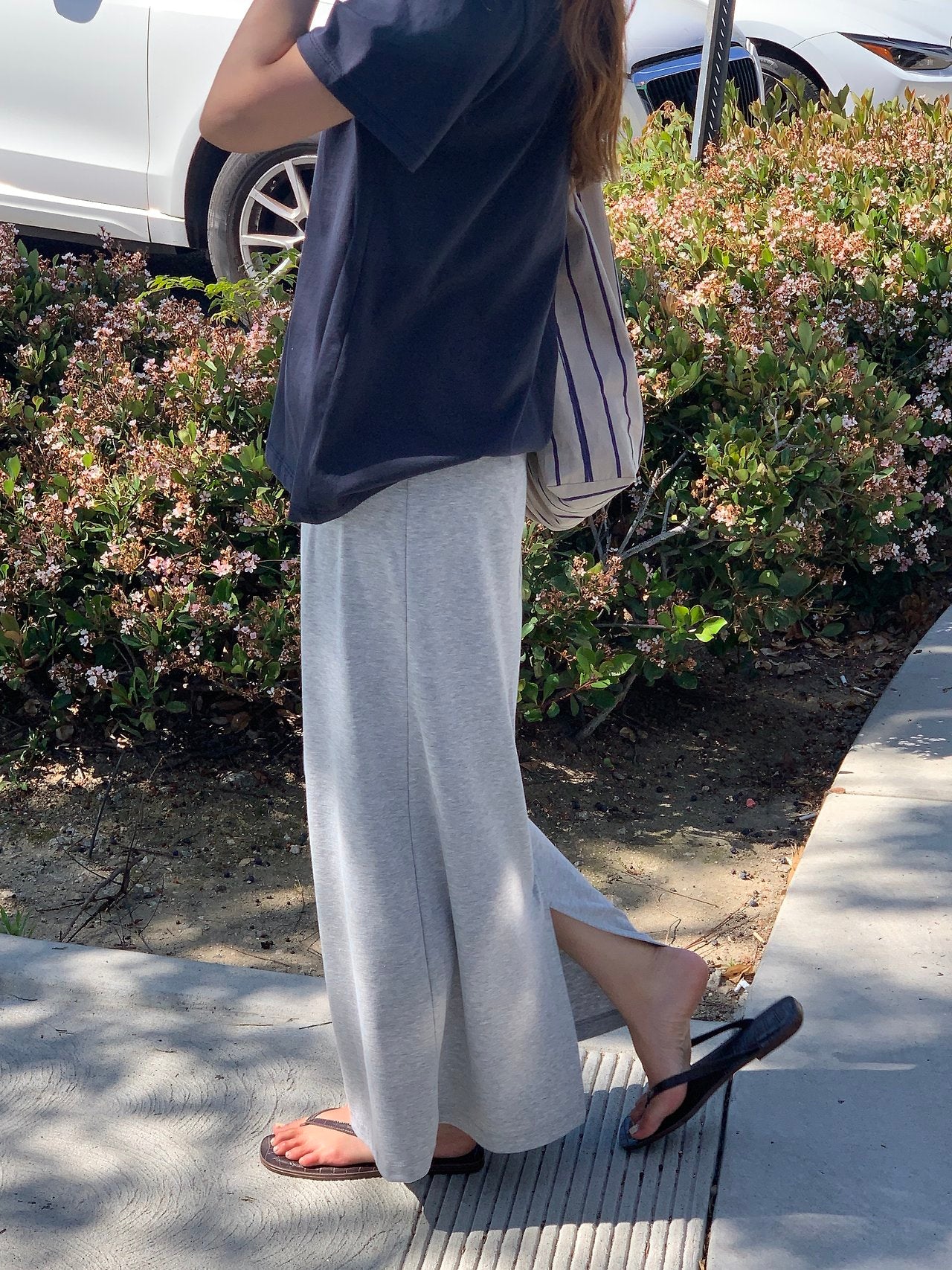 Rive jersey long skirt-4col