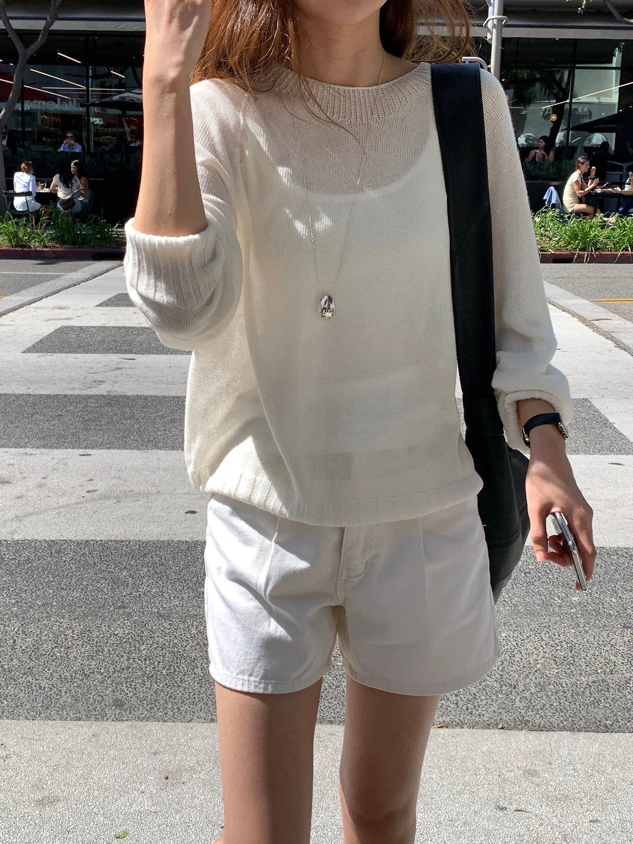 Rio wholegarment round-neck knit-3col