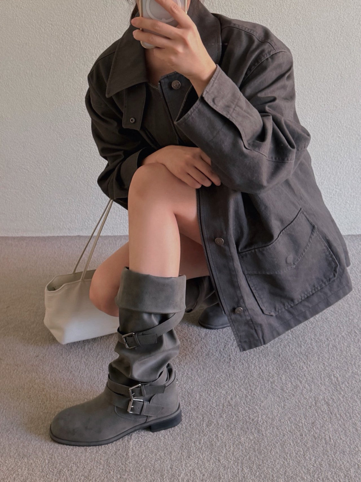 belted slouch boots-2col