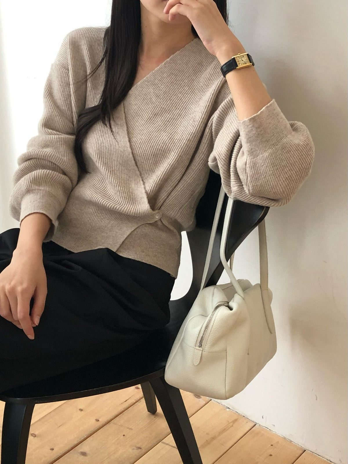 line wrap knit-3col