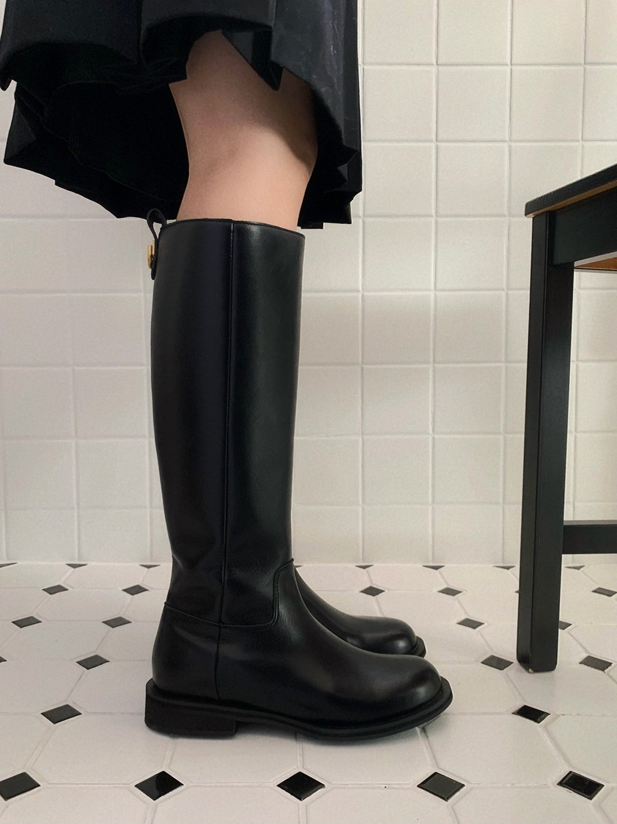 classic d-ring long boots