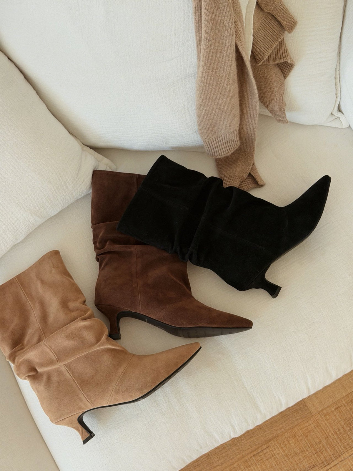 suede slouch boots-3col
