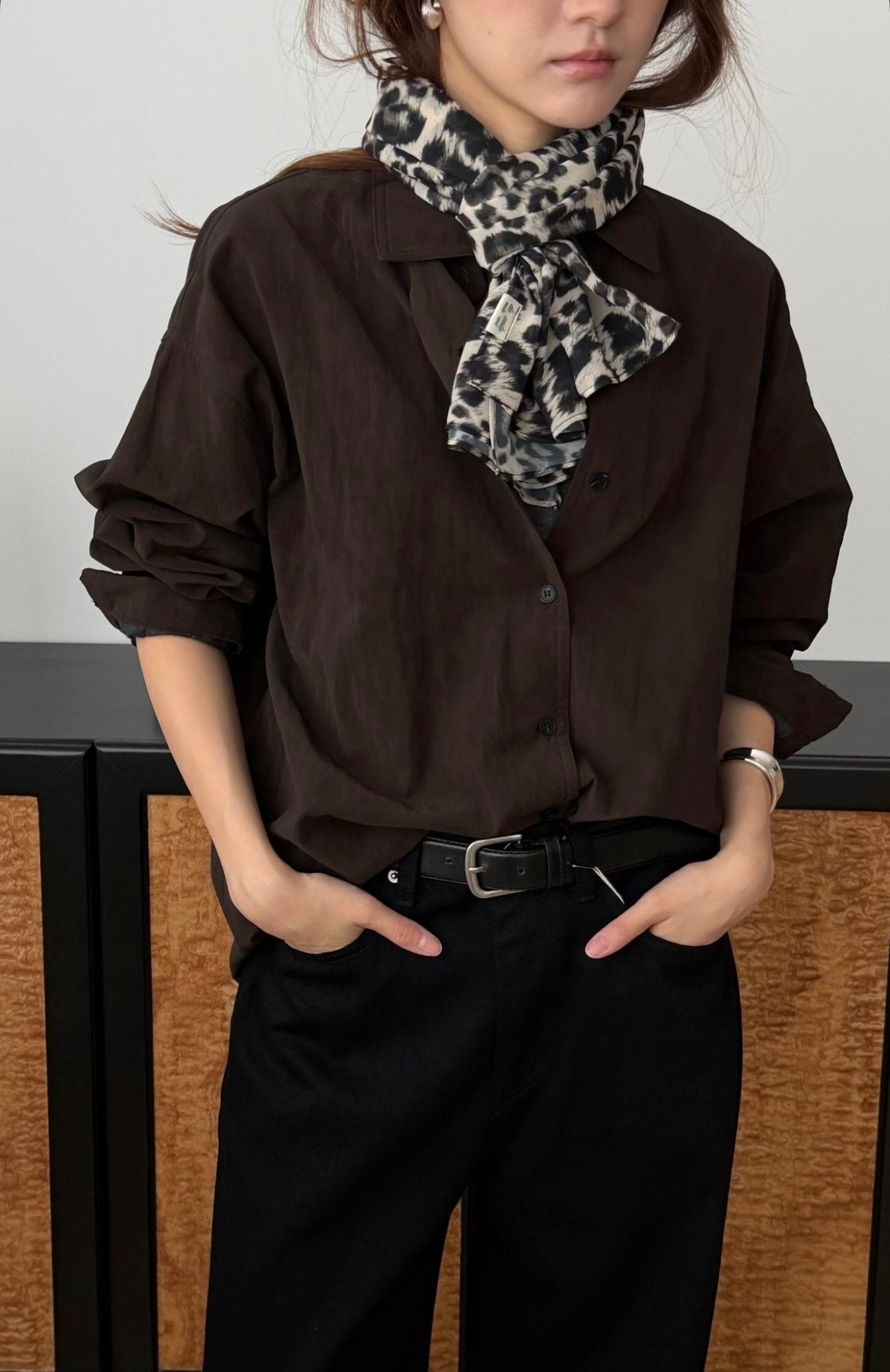 deondo leopard scarf-3col