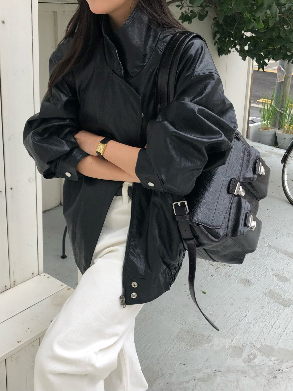 autumn leather jacket