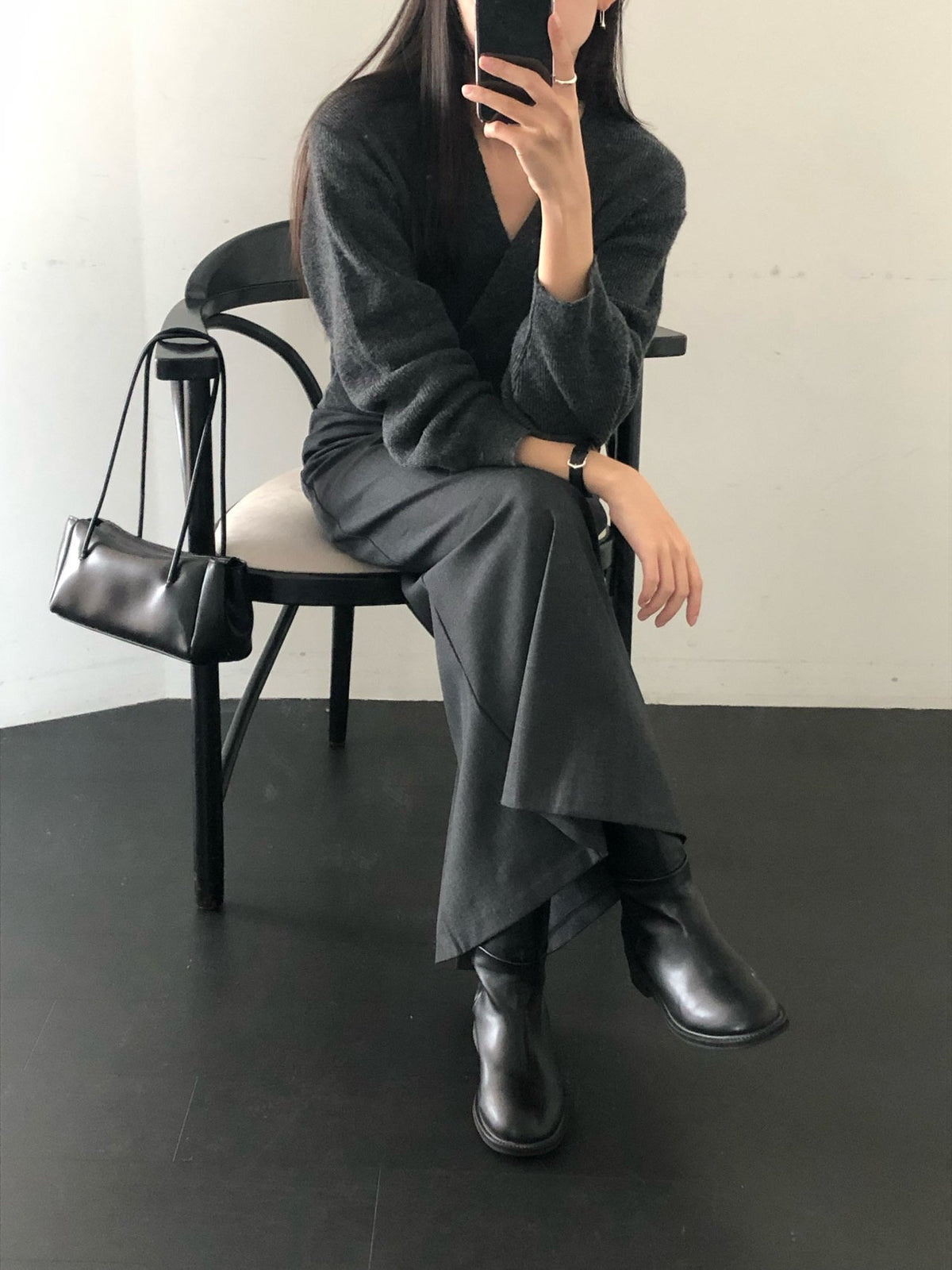 line wrap knit-3col