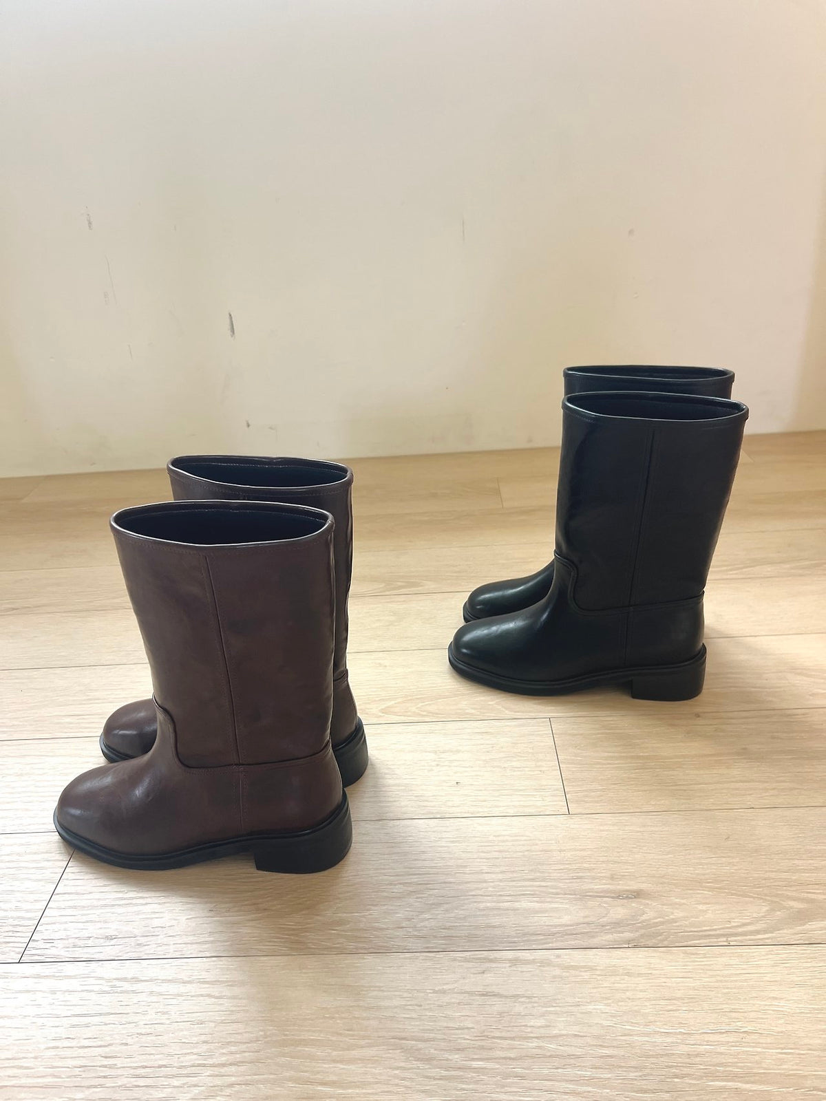 Vintage mid boots-2col