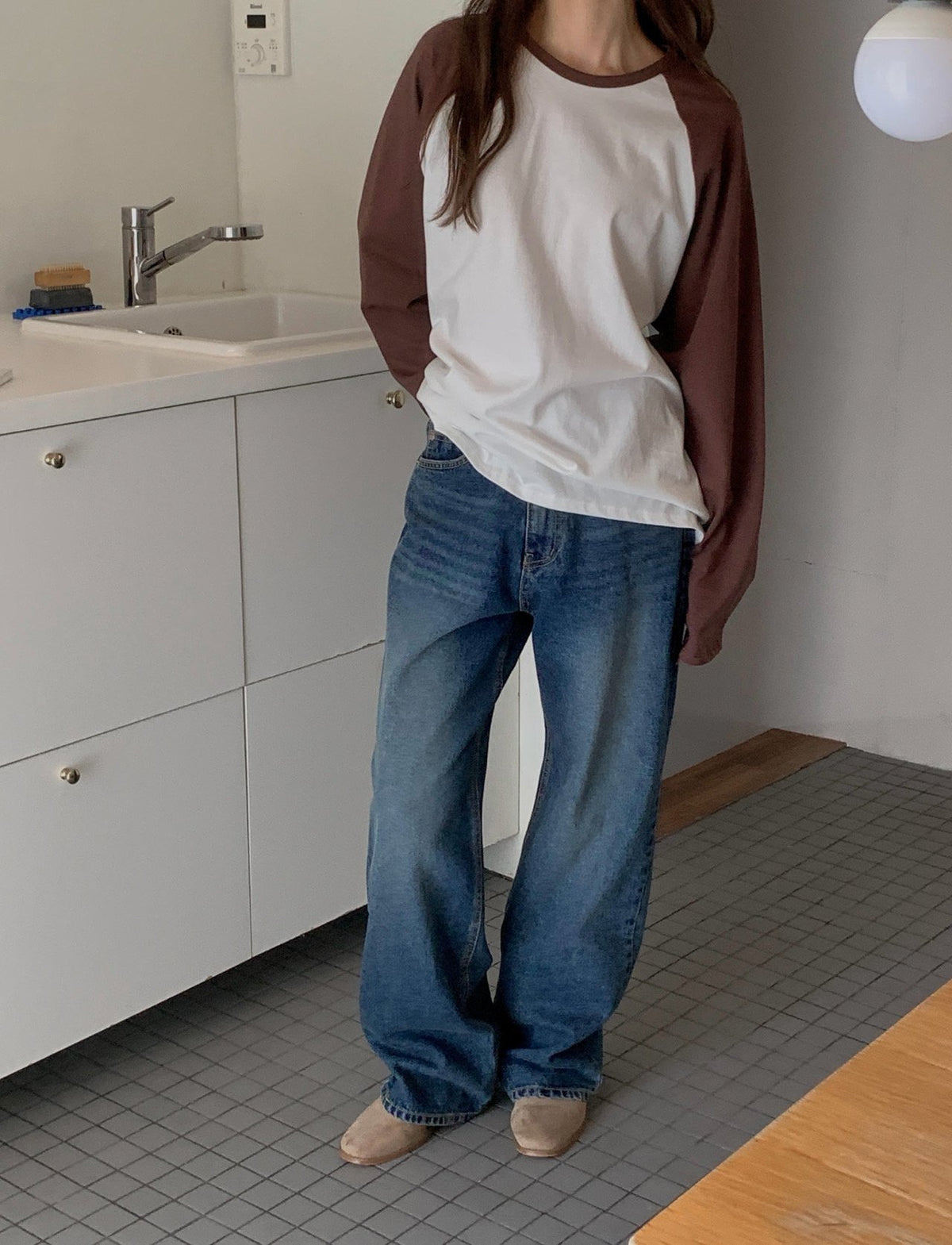 cotton raglan T-3col