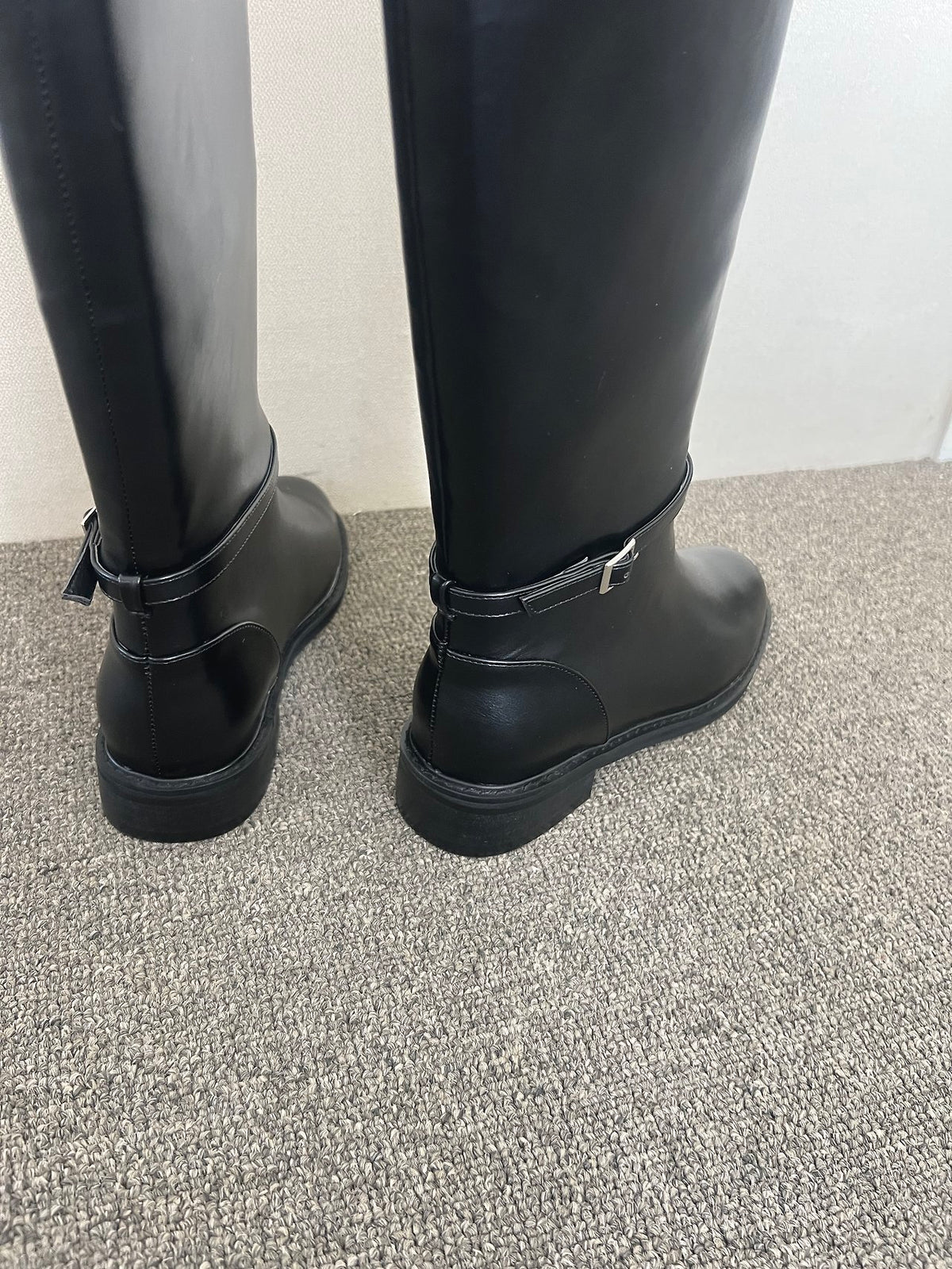 Ankle Detail Long Boots-2col