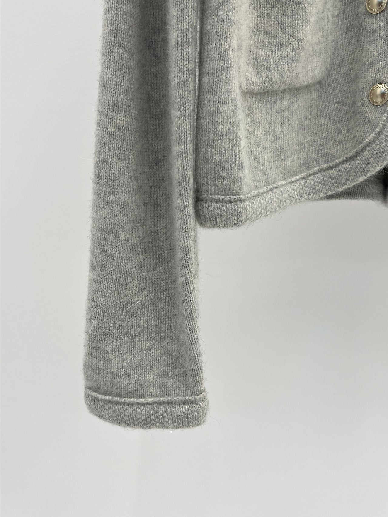 coco raccoon knit jacket-2col