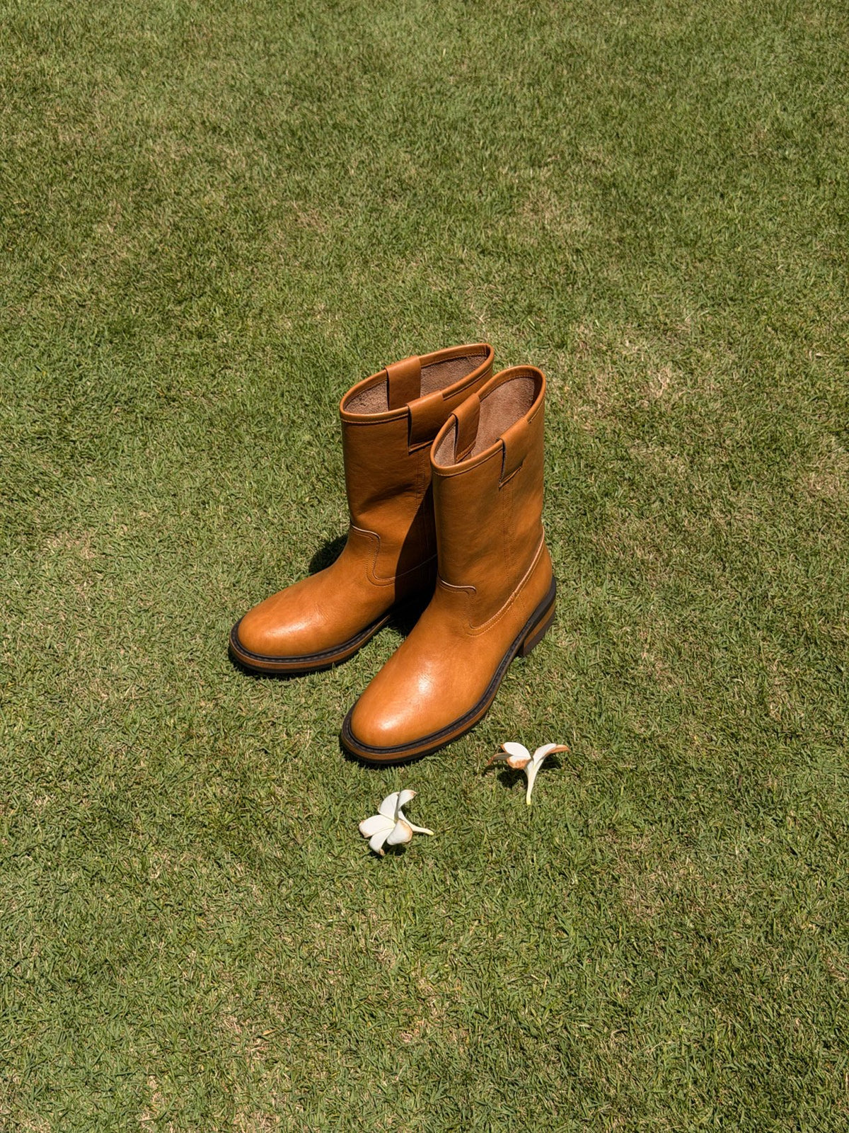 workwear leather boots-2col