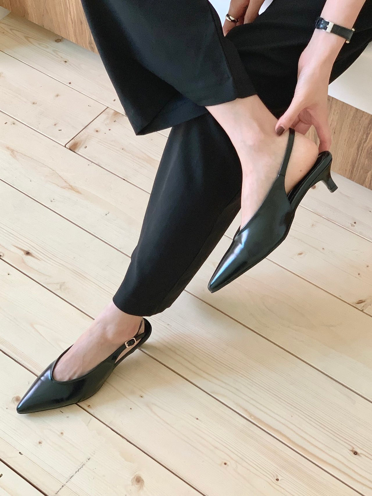 Milled-heeled slingbacks-2col