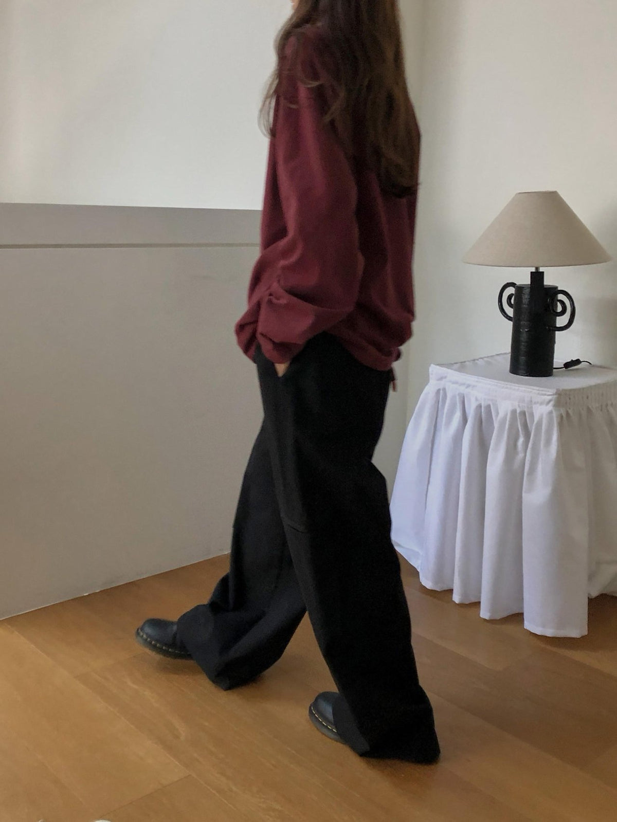 cotton note pants-2col