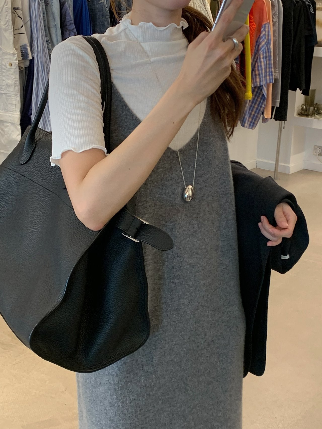 Loen half neck rib T-4col