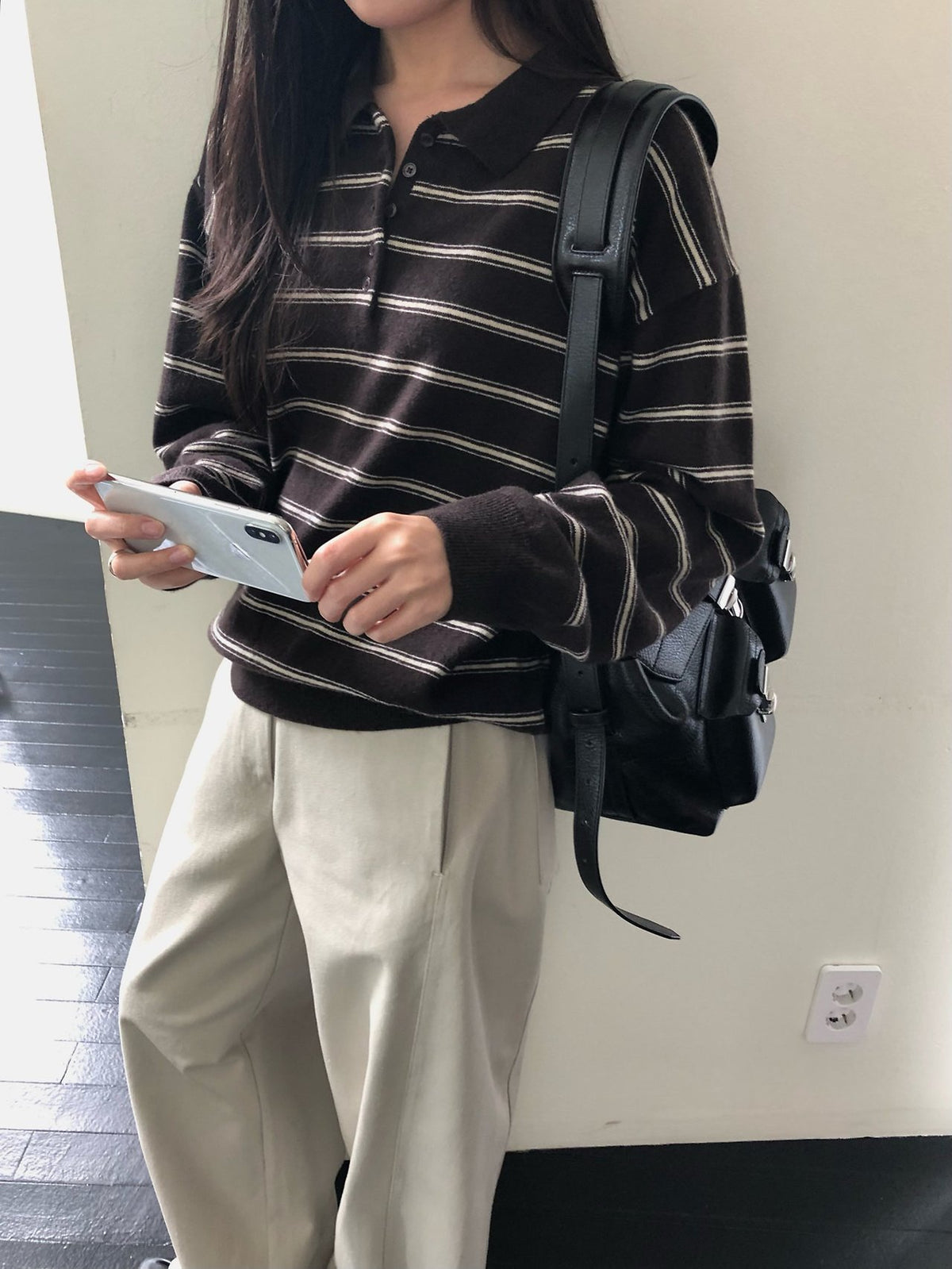 urban stripe knit-3col