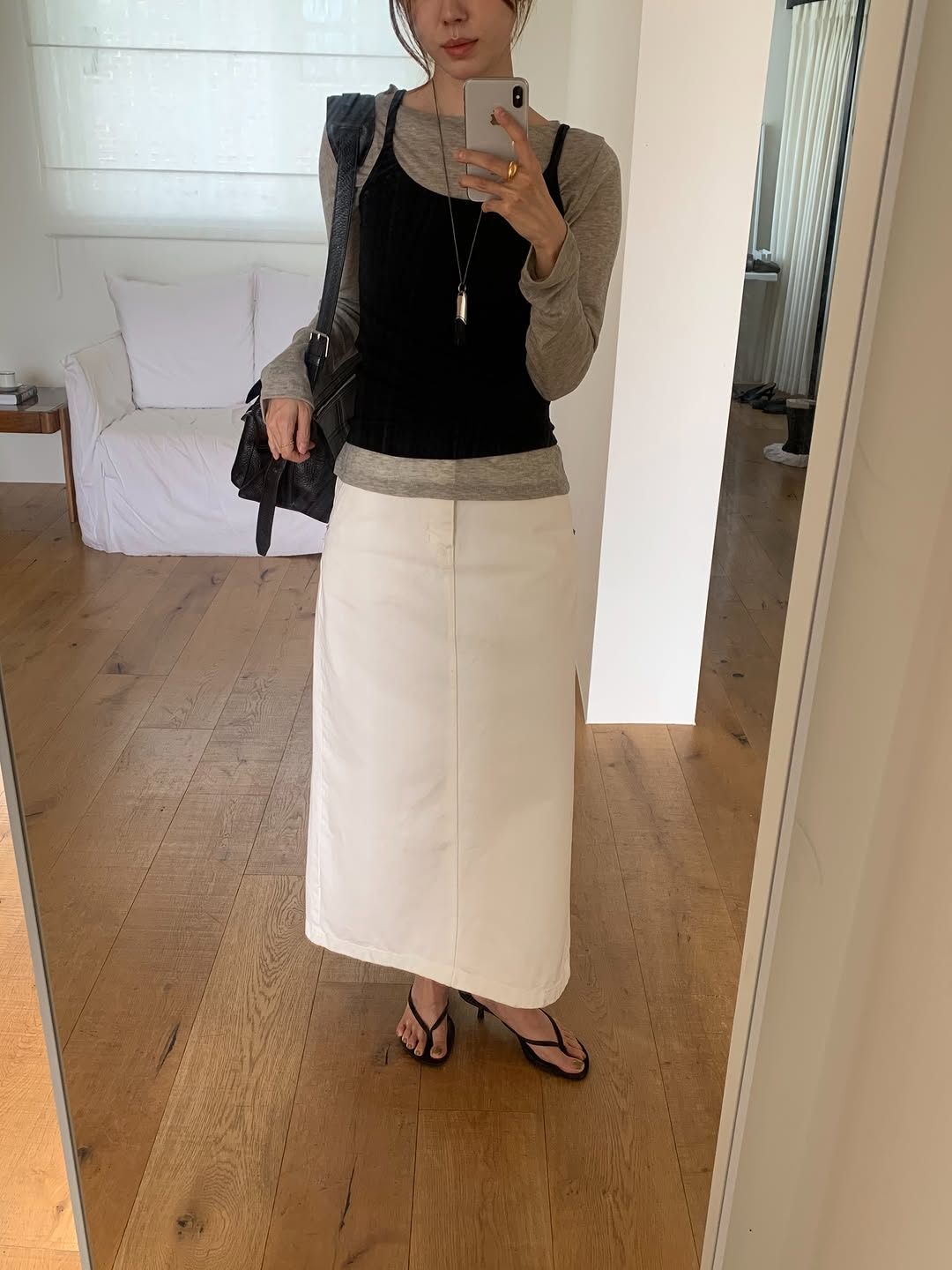 Marie vintage A-line skirt-2col