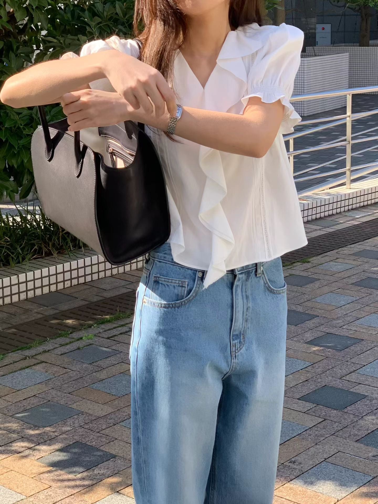 Ounce rosy mid blue denim