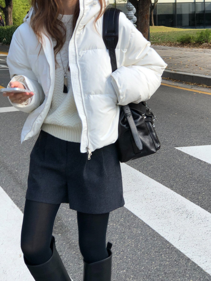 Noa hood duck down padding-3col