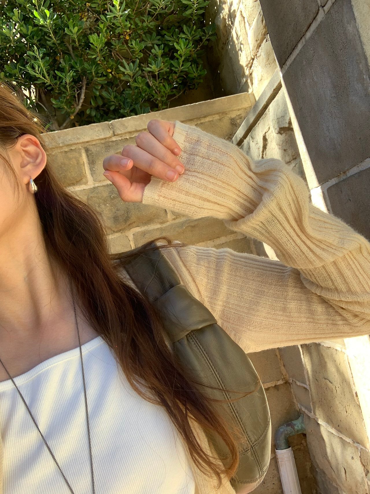 Novella alpaca round cardigan-4col