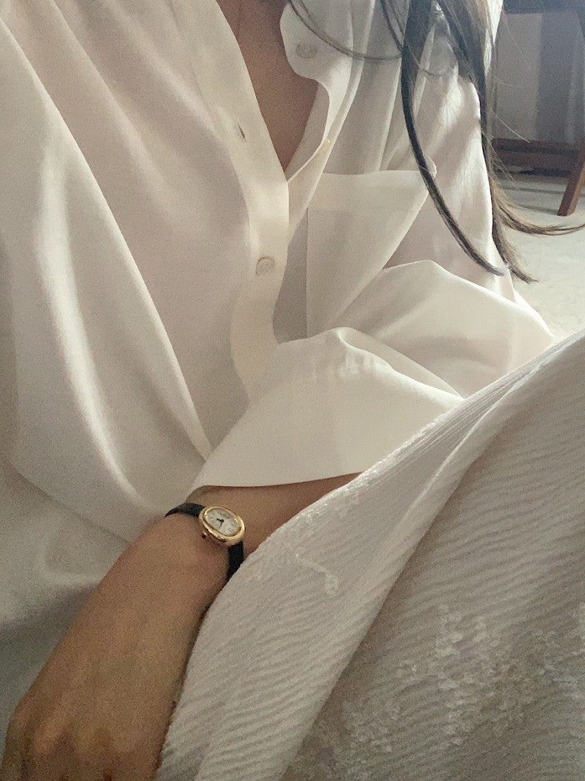 liter glossy boxy shirt-2col