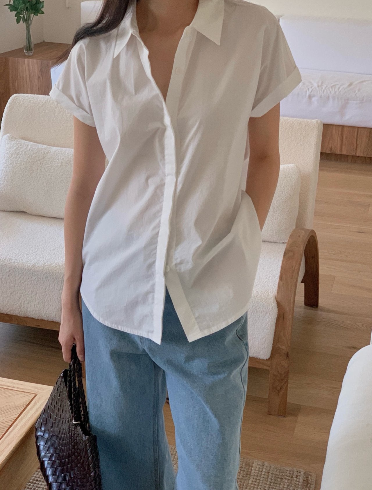 Cotton cabra shirt-3col