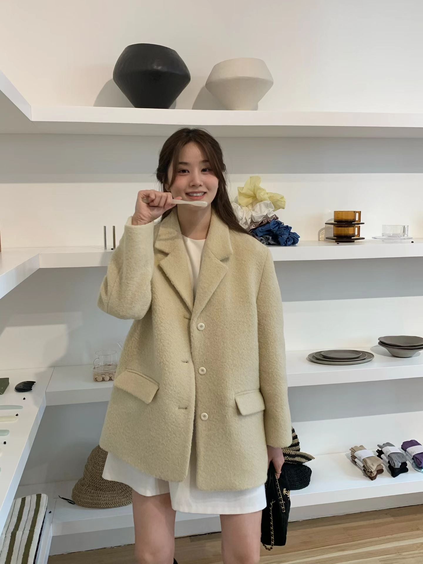 Ounce lily alpaca jacket-3col