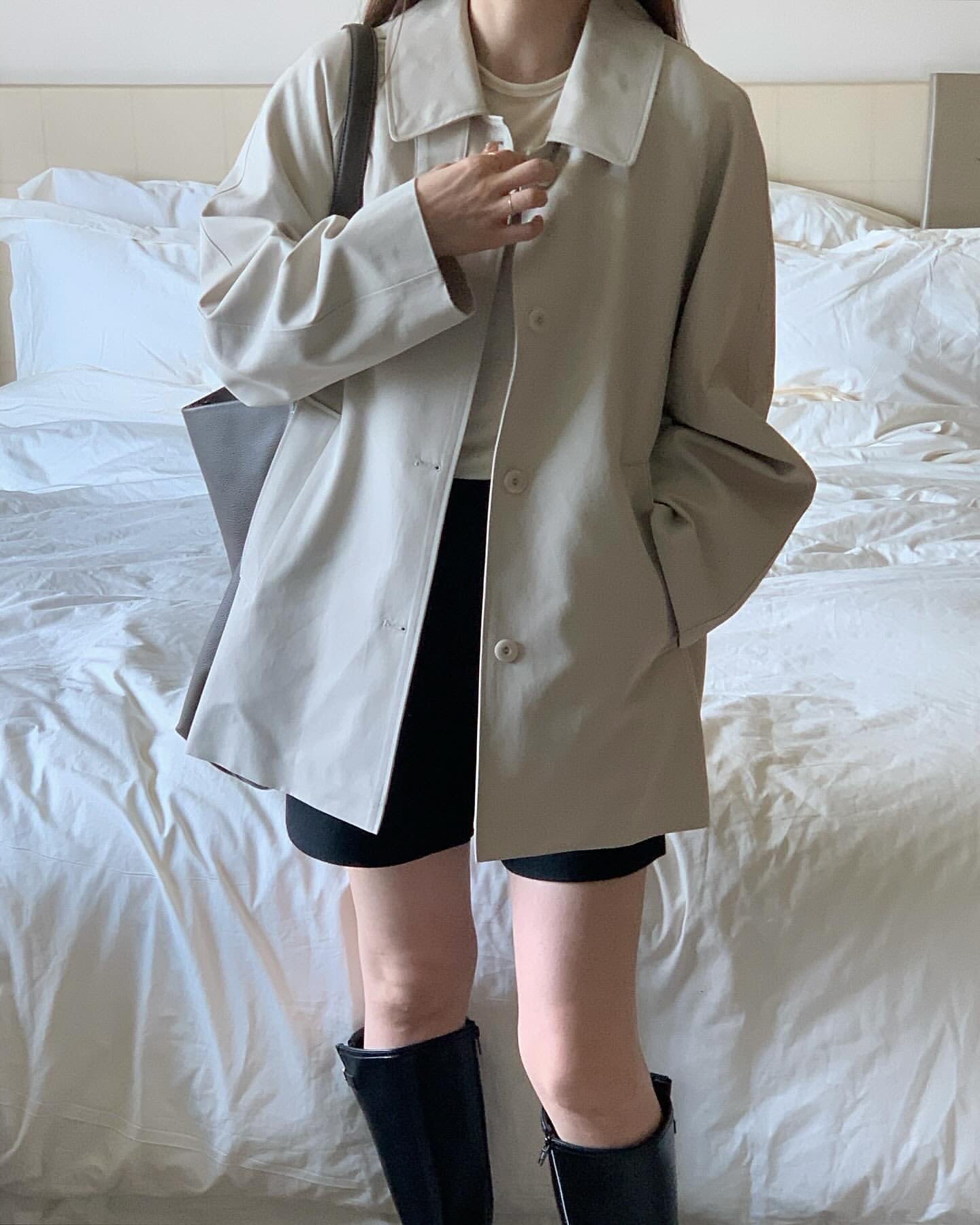 Bills half trench coat-2col