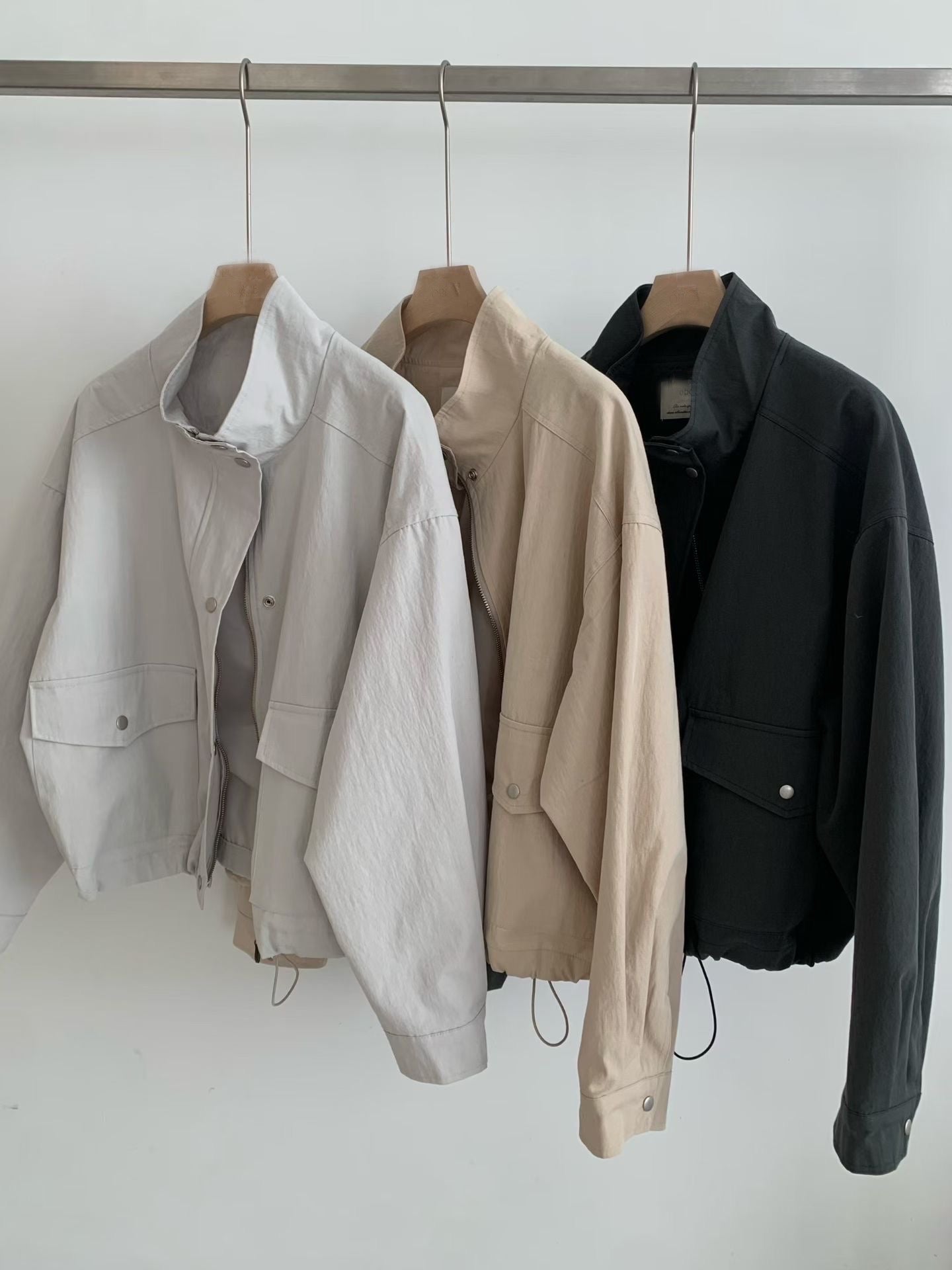 Millan short bomber jacket-3col