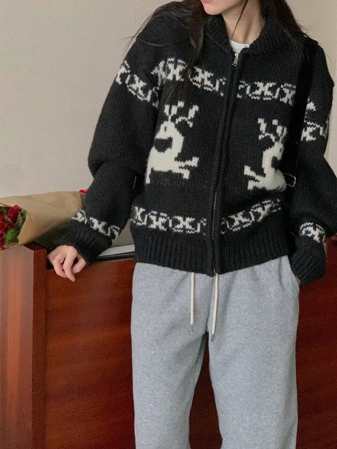 Nordic cardigan-3col