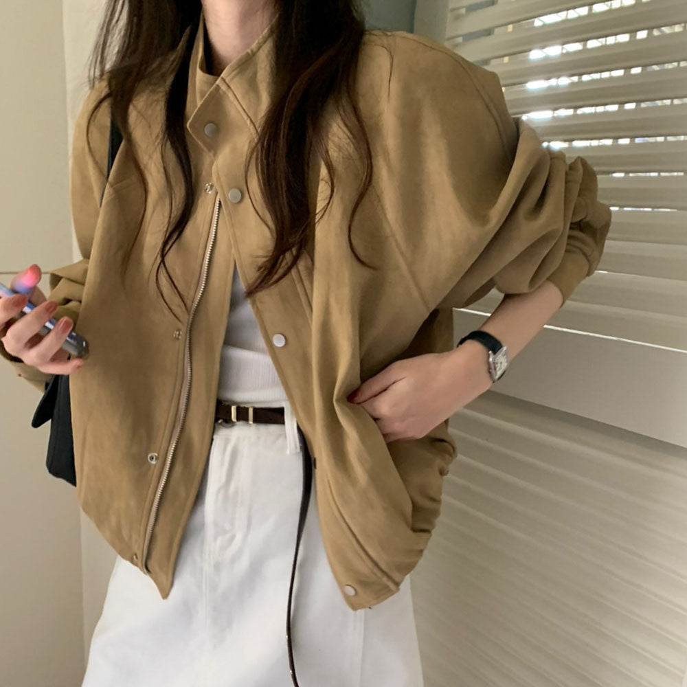 needs suede field jacket-3col