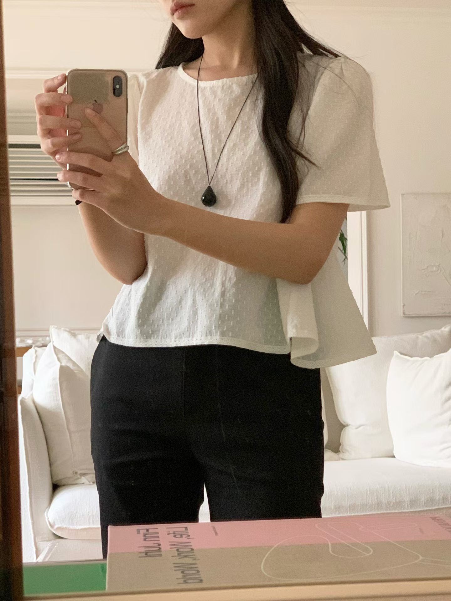 Wendy lace blouse-3col