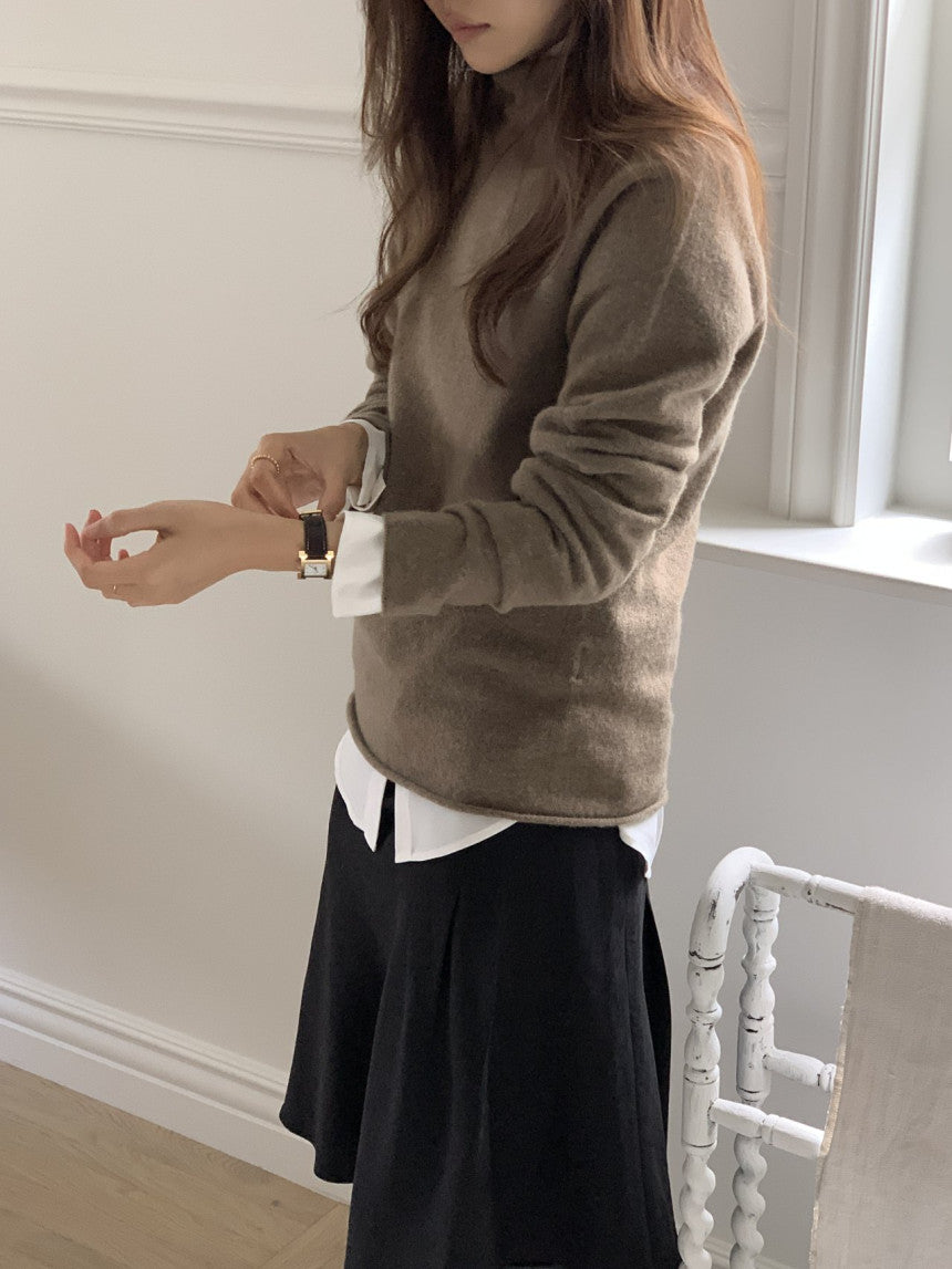 Lanoa cashmere wholegarment knit-4col